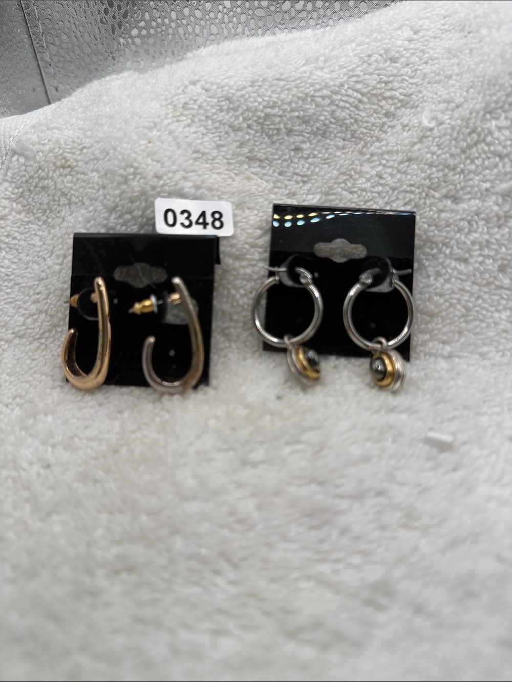 Liz Claiborne Gold & Silver Hoop Earring Set